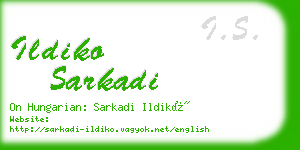 ildiko sarkadi business card